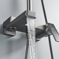 Душевая стойка Rose R1836T пепельный