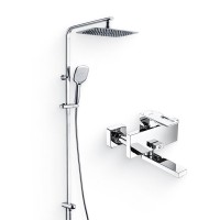 Душевой комплект Смеситель Wasserkraft Alme 1501 + Стойка A042