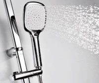 Душевой комплект Смеситель Wasserkraft Alme 1501 + Стойка A042