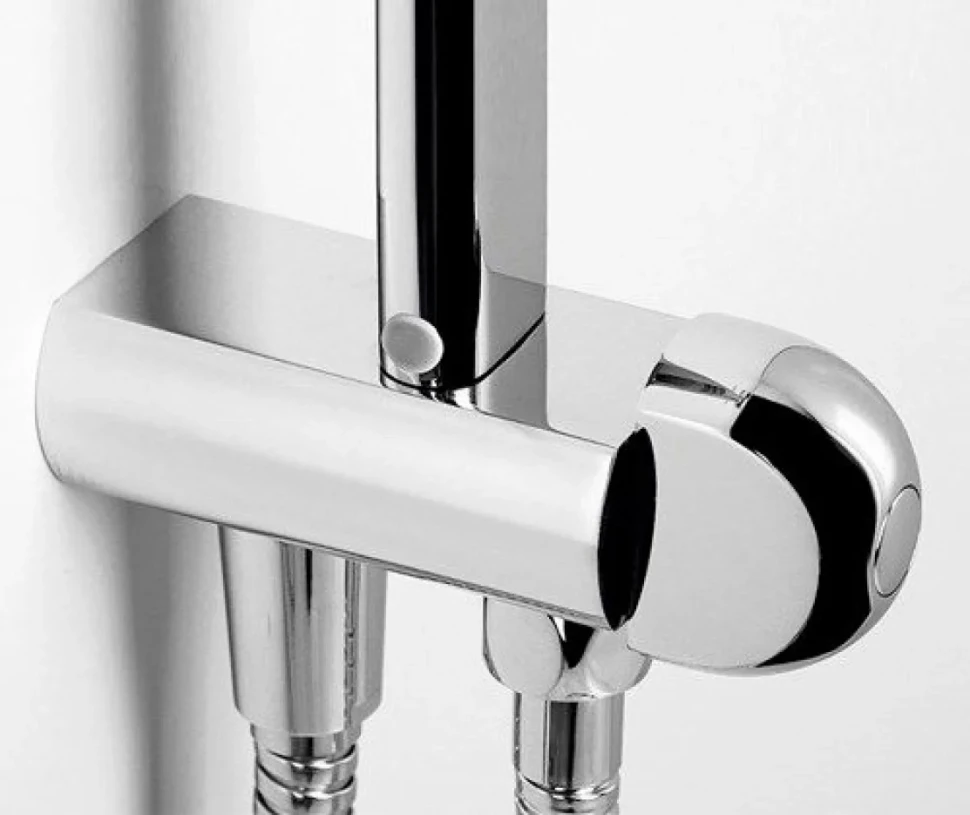 Душевой комплект Смеситель Wasserkraft Alme 1501 + Стойка A042