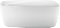 Акриловая ванна Aquanet Trend 260052 170x80 см, левая, отдельностоящая, белая матовая, овальная, на ножках, со сливом-переливом