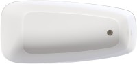 Акриловая ванна Aquanet Trend 260052 170x80 см, левая, отдельностоящая, белая матовая, овальная, на ножках, со сливом-переливом