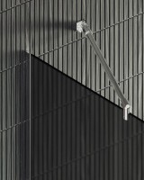 Душевая перегородка Maybahglass MGD-682-5у 109 см, профиль хром матовый, стекло графит матовое