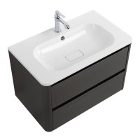 Мебель для ванной комнаты Cezares Relax 80 оружейная сталь, раковина Cezares CZR-800/480-LV-MR-NV