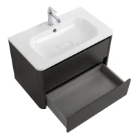 Мебель для ванной комнаты Cezares Relax 80 оружейная сталь, раковина Cezares CZR-800/480-LV-MR-NV