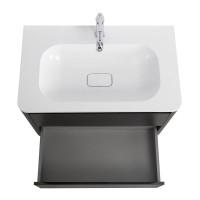 Мебель для ванной комнаты Cezares Relax 80 оружейная сталь, раковина Cezares CZR-800/480-LV-MR-NV