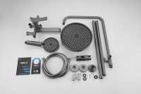 Душевая стойка BELZ B812 B24812-3 оружейная сталь