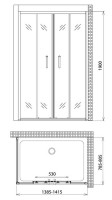 Душевой уголок Gemy Victoria S30192E-A80