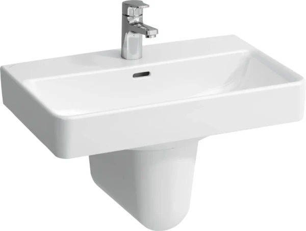 Раковина Laufen Pro S 8.1895.8.000.104.1 55 белая, прямоугольная, с полупьедесталом