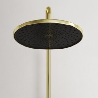 Душевая стойка Sancos Etna SC9008BG с термостатом, брашированное золото, PVD покрытие