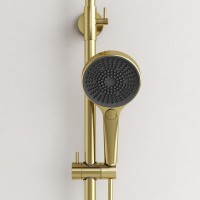 Душевая стойка Sancos Etna SC9008BG с термостатом, брашированное золото, PVD покрытие