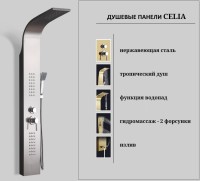 Душевая панель Ceruttispa Celia BR CT10405 матовая нержавеющая сталь
