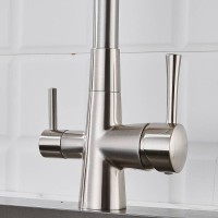 Смеситель для кухни с подключением фильтра Shevanik S428L, сатин Смеситель для кухни с подключением фильтра Shevanik S428L, сатин