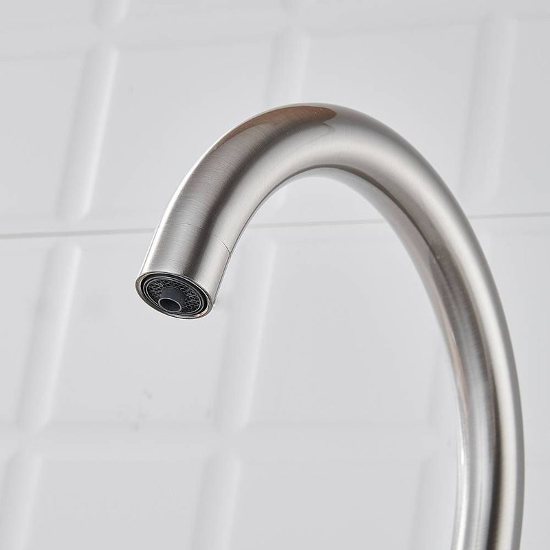 Смеситель для кухни с подключением фильтра Shevanik S428L, сатин