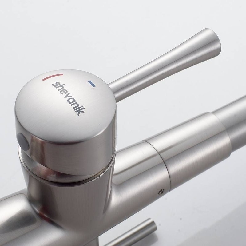 Смеситель для кухни с подключением фильтра Shevanik S428L, сатин