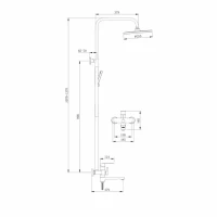 Душевая стойка Splenka S221.24.03 Душевая стойка Splenka S221.24.03