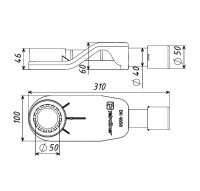 Душевой трап (лоток) Wonzon & Woghand WW-65409T-BR 90 см, с сифоном