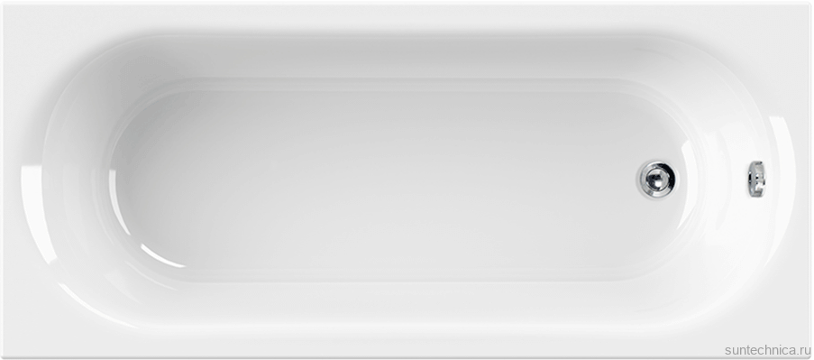 Акриловая ванна Cezares Piave 150x70 см, пристенная, белая, с каркасом
