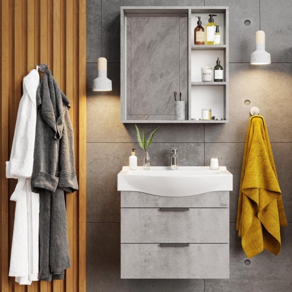 Мебель для ванной комнаты Onika Девис 65.13 бетон чикаго