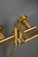 Смеситель с длинным изливом для ванны BELZ B813 B22813-5 золото