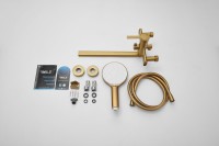 Смеситель с длинным изливом для ванны BELZ B813 B22813-5 золото