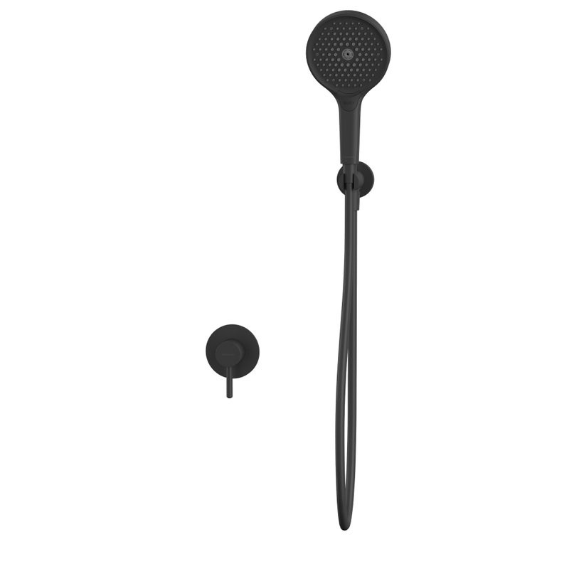 Душевой комплект WHITECROSS Y YSET02TOPBL С ВНУТРЕННЕЙ ЧАСТЬЮ, черный матовый