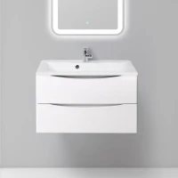 Тумба с раковиной BelBagno Marino 80 bianco lucido, подвесная