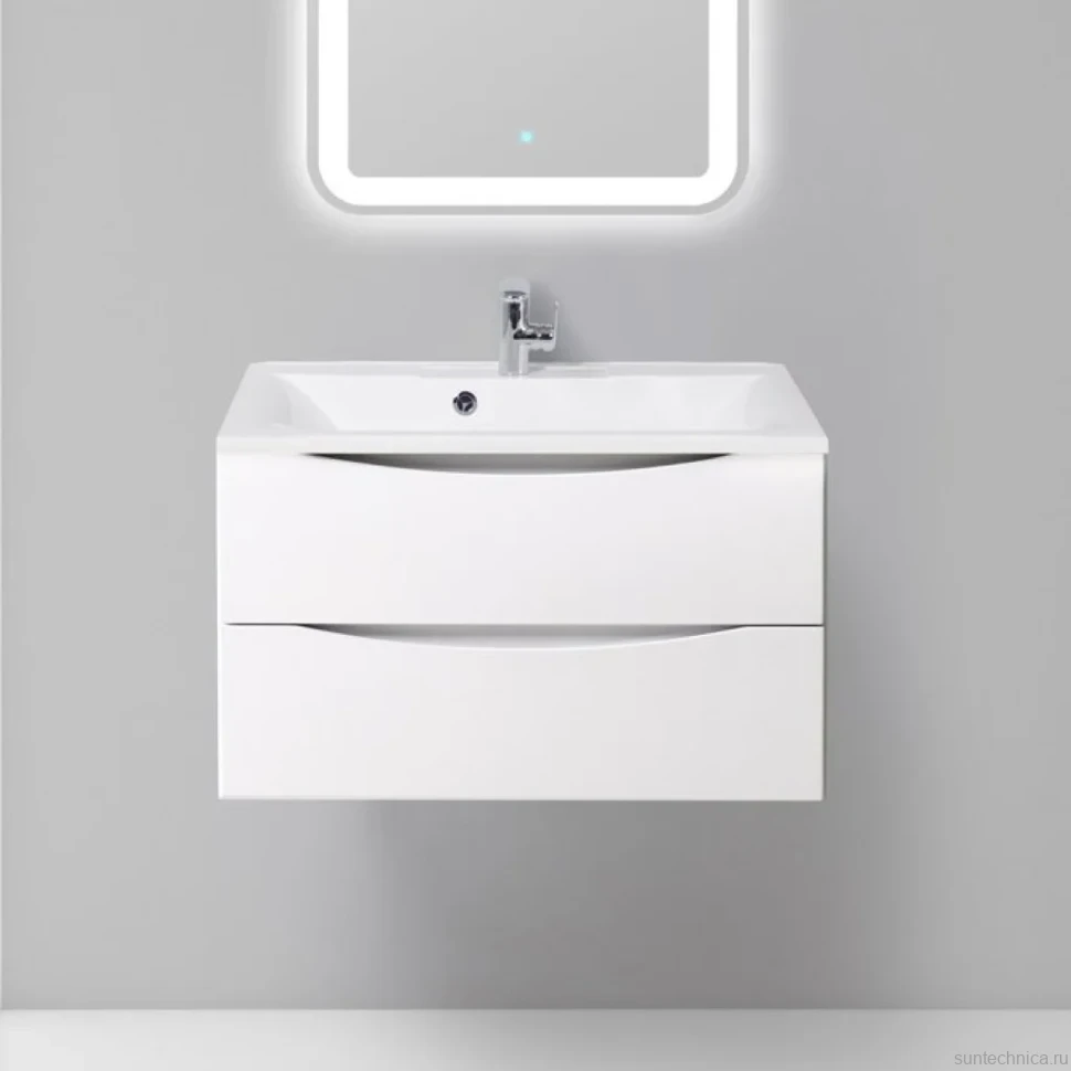 Тумба с раковиной BelBagno Marino 80 bianco lucido, подвесная