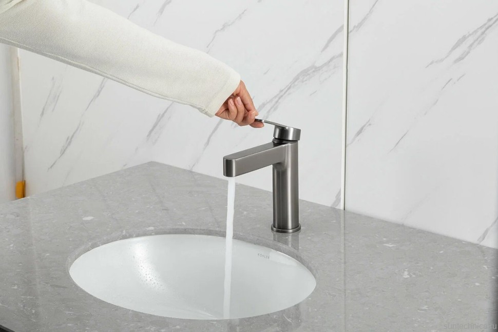 Смеситель для раковины Gappo G99-39 G1099-39 оружейная сталь