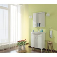 Тумба для ванной "КВАДРО 55" под раковину Элеганс-55 (Rosa) (ПВХ)