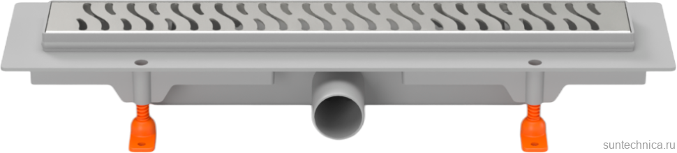 Душевой трап (лоток) MCH Chudej Harmony CH450H 45 см, решетка хром, с сифоном