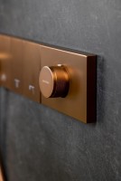 Душевой комплект Boheme Zodiac 132-BRB термостат, С ВНУТРЕННЕЙ ЧАСТЬЮ, brushed bronze