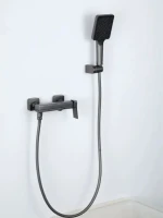 Смеситель для ванны с душем Frap H84 F3284-9 оружейная сталь