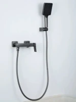 Смеситель для ванны с душем Frap H84 F3284-9 оружейная сталь