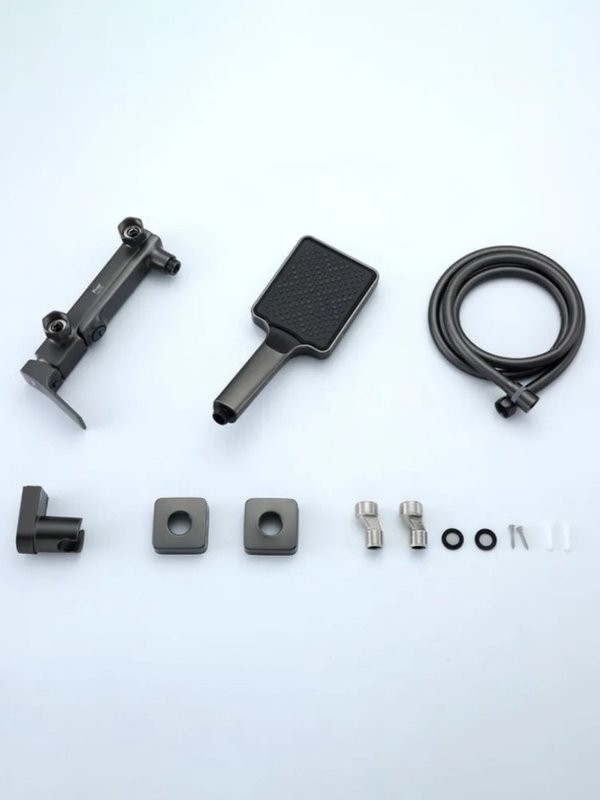 Смеситель для ванны с душем Frap H84 F3284-9 оружейная сталь