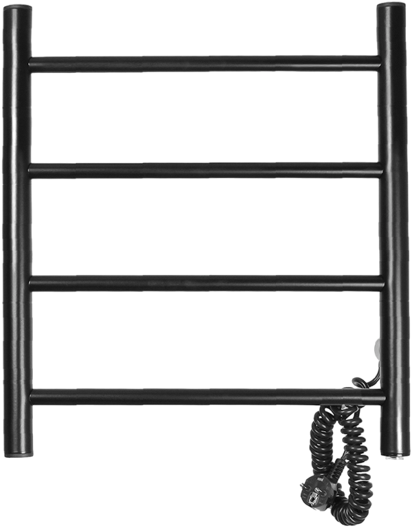 Полотенцесушитель электрический Domoterm Классик DMT 109-4 50x50, черный, R