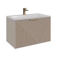 Тумба с раковиной Grossman Блисс 60 матовая бежевая