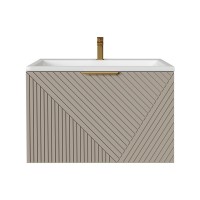 Тумба с раковиной Grossman Блисс 60 матовая бежевая