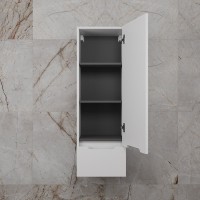 Шкаф-пенал для ванной Style Line Матис 36 Plus подвесной, белый