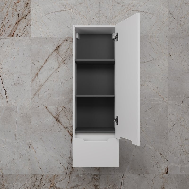 Шкаф-пенал для ванной Style Line Матис 36 Plus подвесной, белый