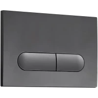Кнопка смыва для унитаза Veconi Flush V3 пластик, цвет оружейная сталь