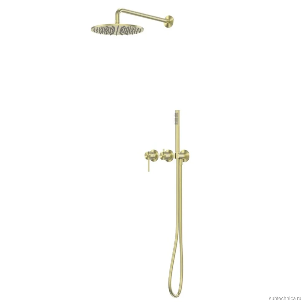 Душевой комплект Abber Wasser Kreis 316 AF8118BG С ВНУТРЕННЕЙ ЧАСТЬЮ, брашированное золото