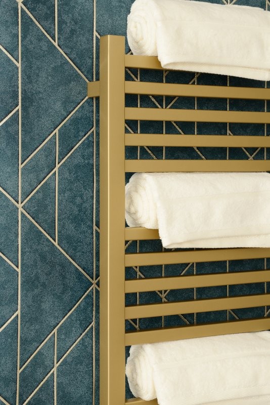 Полотенцесушитель электрический Сунержа Модус 3.1 32-5901-1240 130x45 см, подключение справа, золотой шелк, лесенка