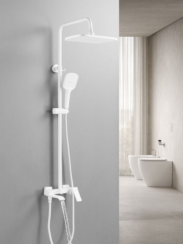 Душевая система / Тропический душ со смесителем S4036C, белый