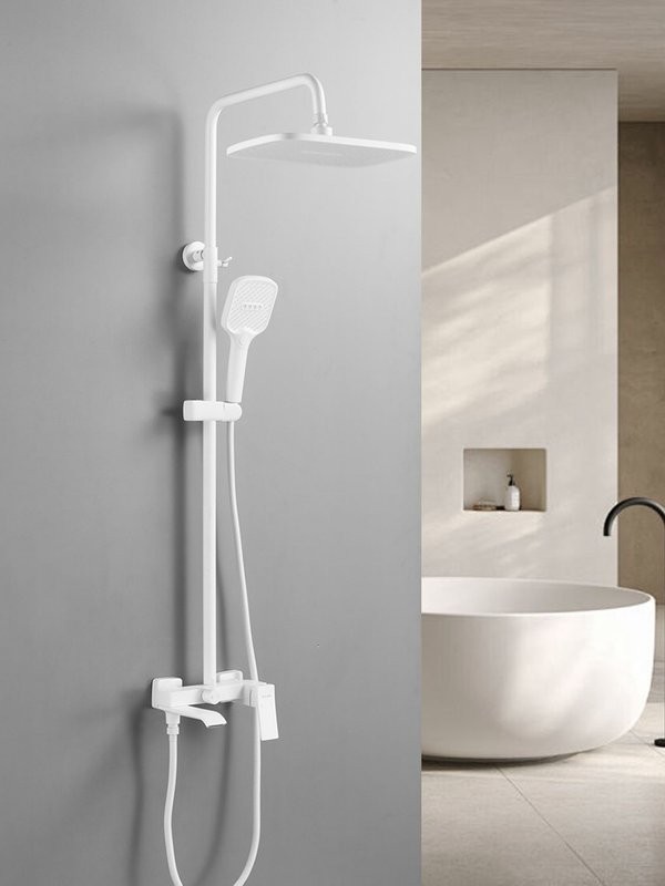 Душевая система / Тропический душ со смесителем S4036C, белый