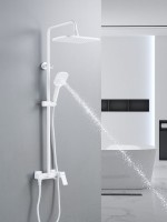 Душевая система / Тропический душ со смесителем S4036C, белый