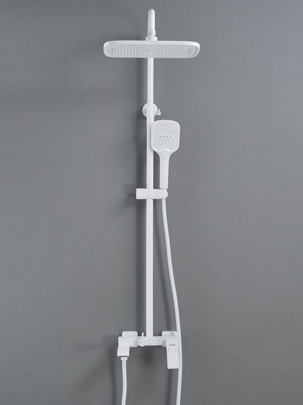 Душевая система / Тропический душ со смесителем S4036C, белый
