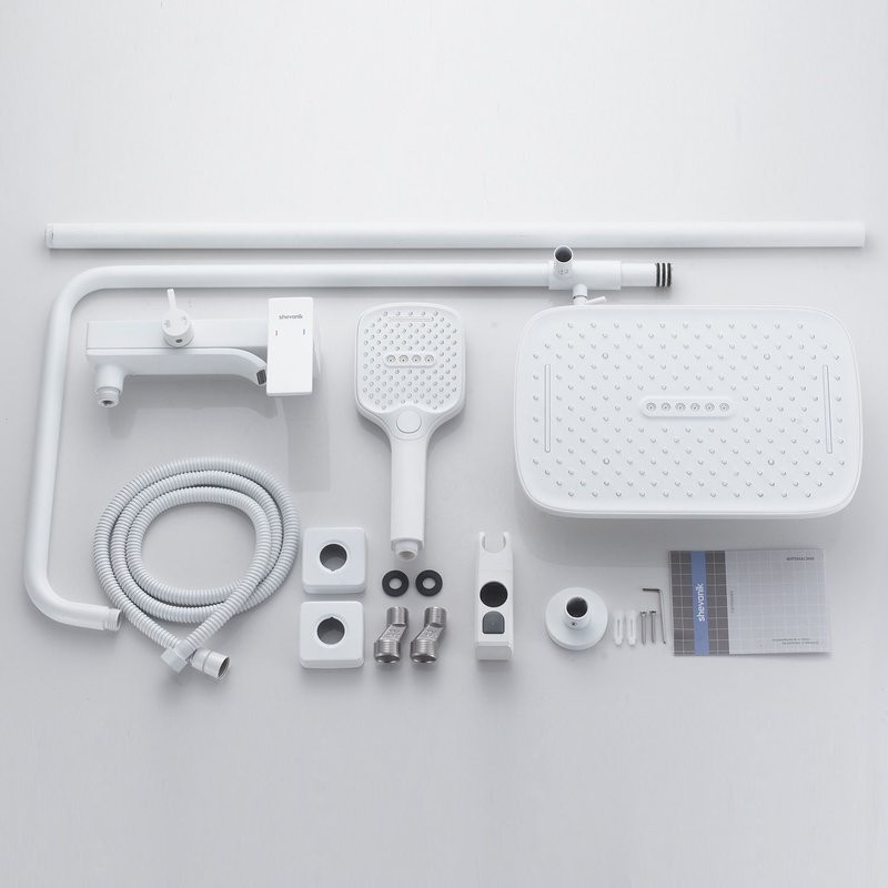 Душевая система / Тропический душ со смесителем S4036C, белый