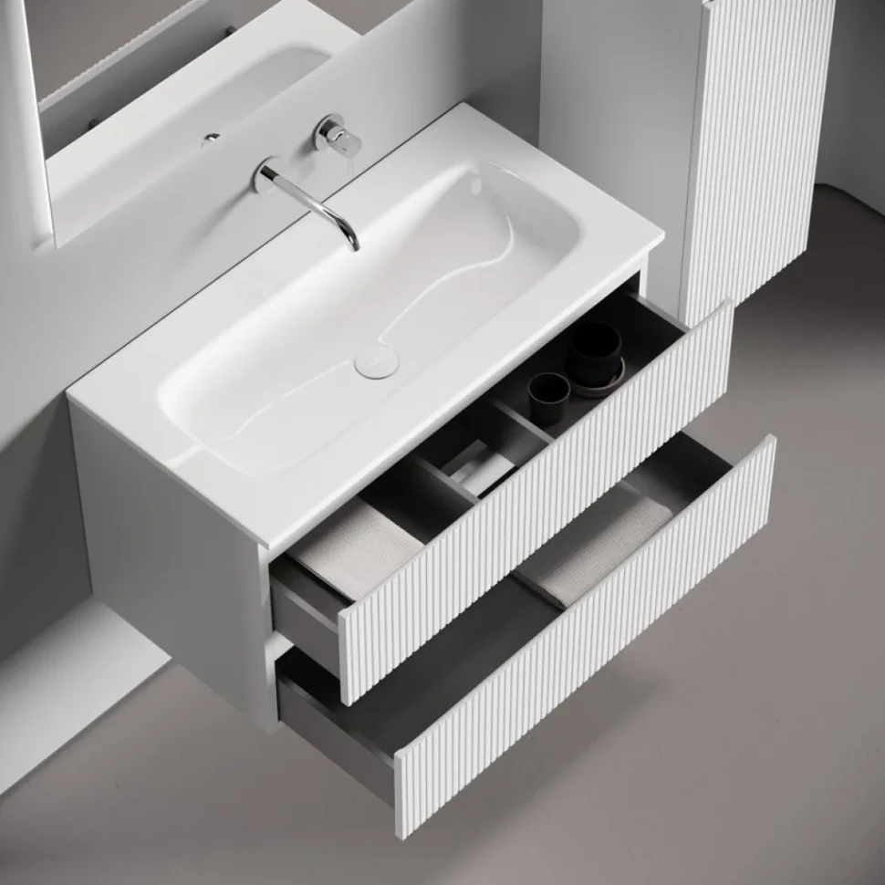 Мебель для ванной комнаты Sancos Snob T 90 подвесная, bianco, раковина СN7019wx