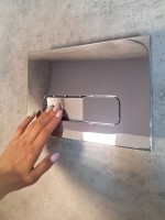 Кнопка смыва для унитаза AltroBagno Beni aggiuntivi AltroBagnoPFP002Cr пластик, цвет хром